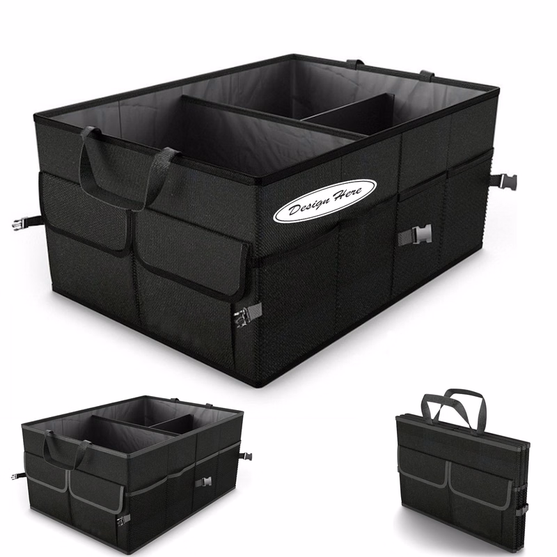Foldable Trunk Organizer with Convenient Strap Handle