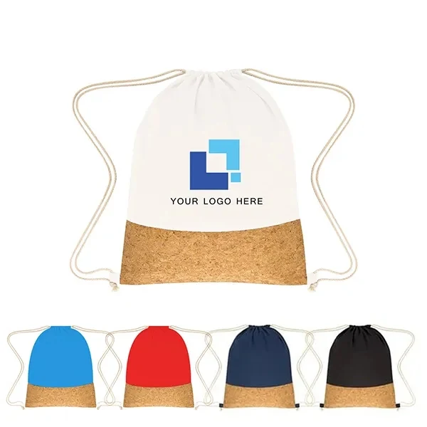 5oz Cotton & Cork Drawstring Backpack 1