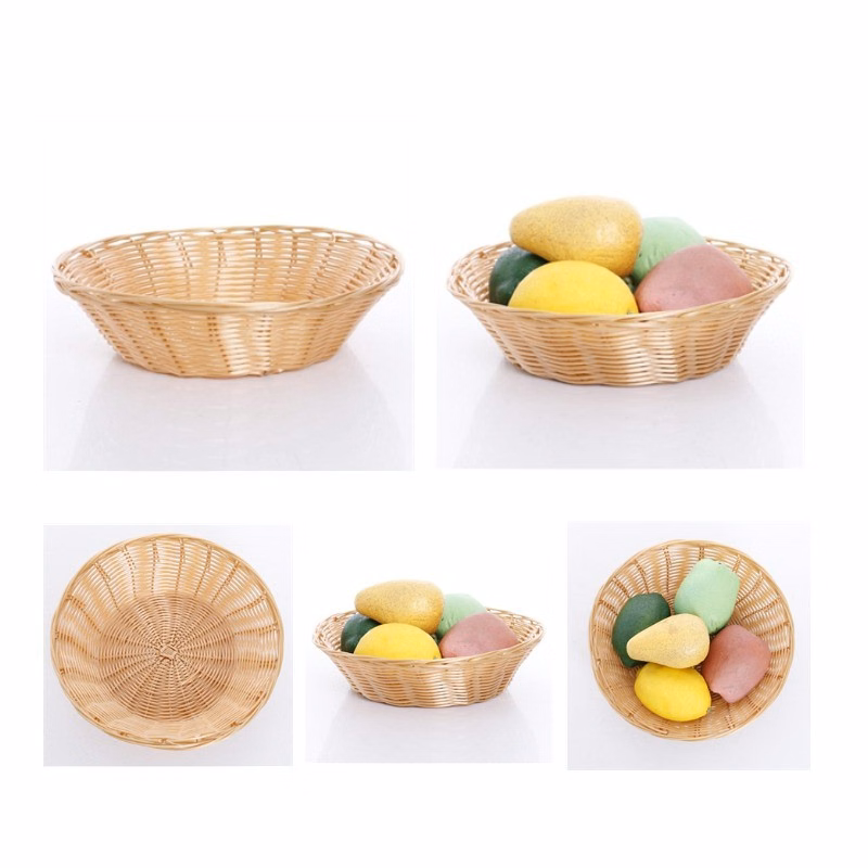 Imitation Rattan Plastic Woven Fruit Basket
