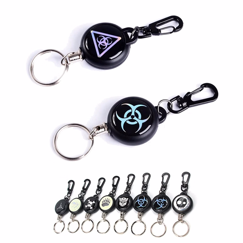 Retractable Anti-lose Key Chain with Hook Stretch Ring