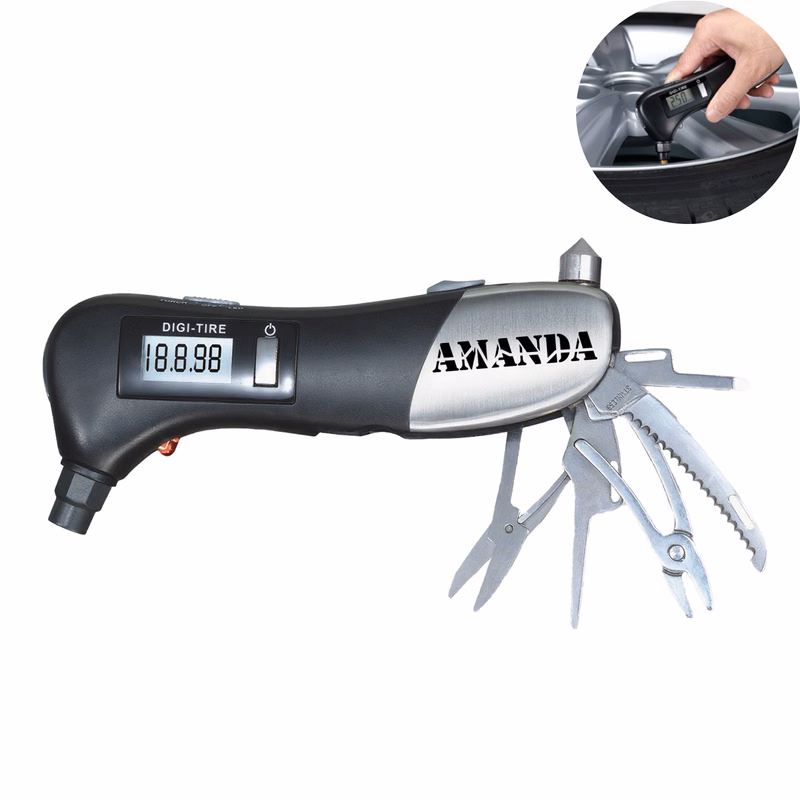 10 In 1 Multi Digital Flashlight Tire Pressure Gauge
