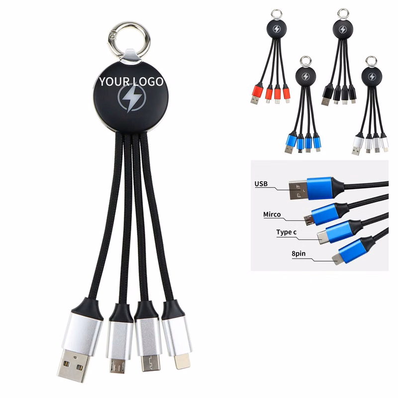 Plastic Carabiner Charging Cable Set