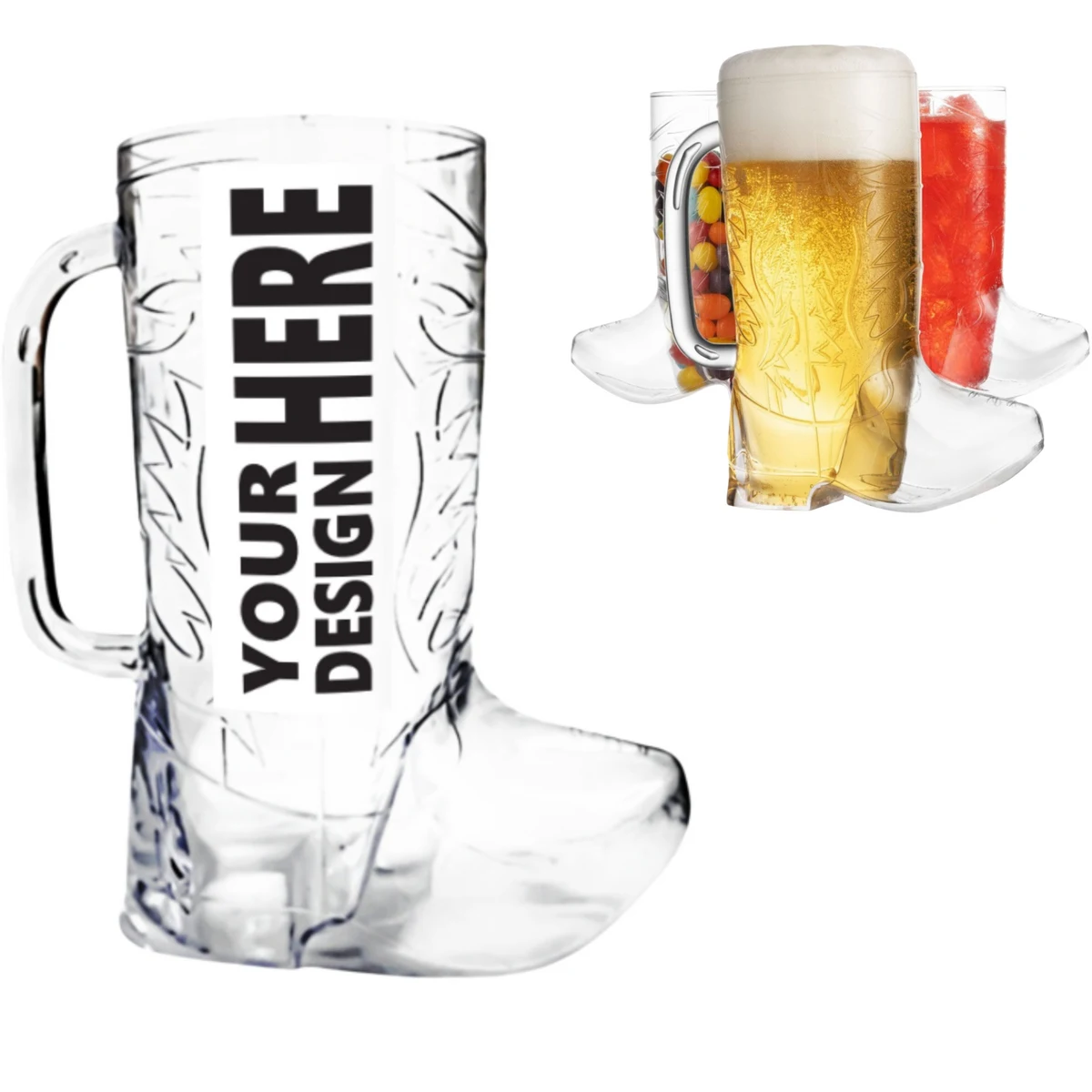 Cowboy Boot Shaped Beer Mug 1