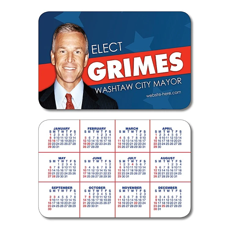 Political Laminated Wallet Card - 3.5x2.25 (2-Sided) - 14 pt. 1