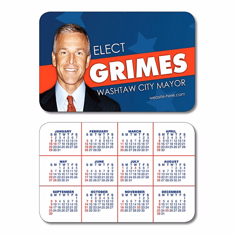 Political Laminated Wallet Card - 3.5x2.25 (2-Sided) - 14 pt.