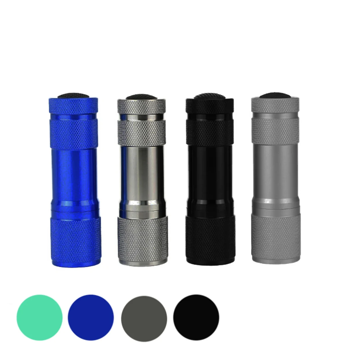 Blue Green Red Light LED Flashlight 1