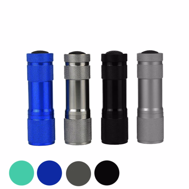 Blue Green Red Light LED Flashlight