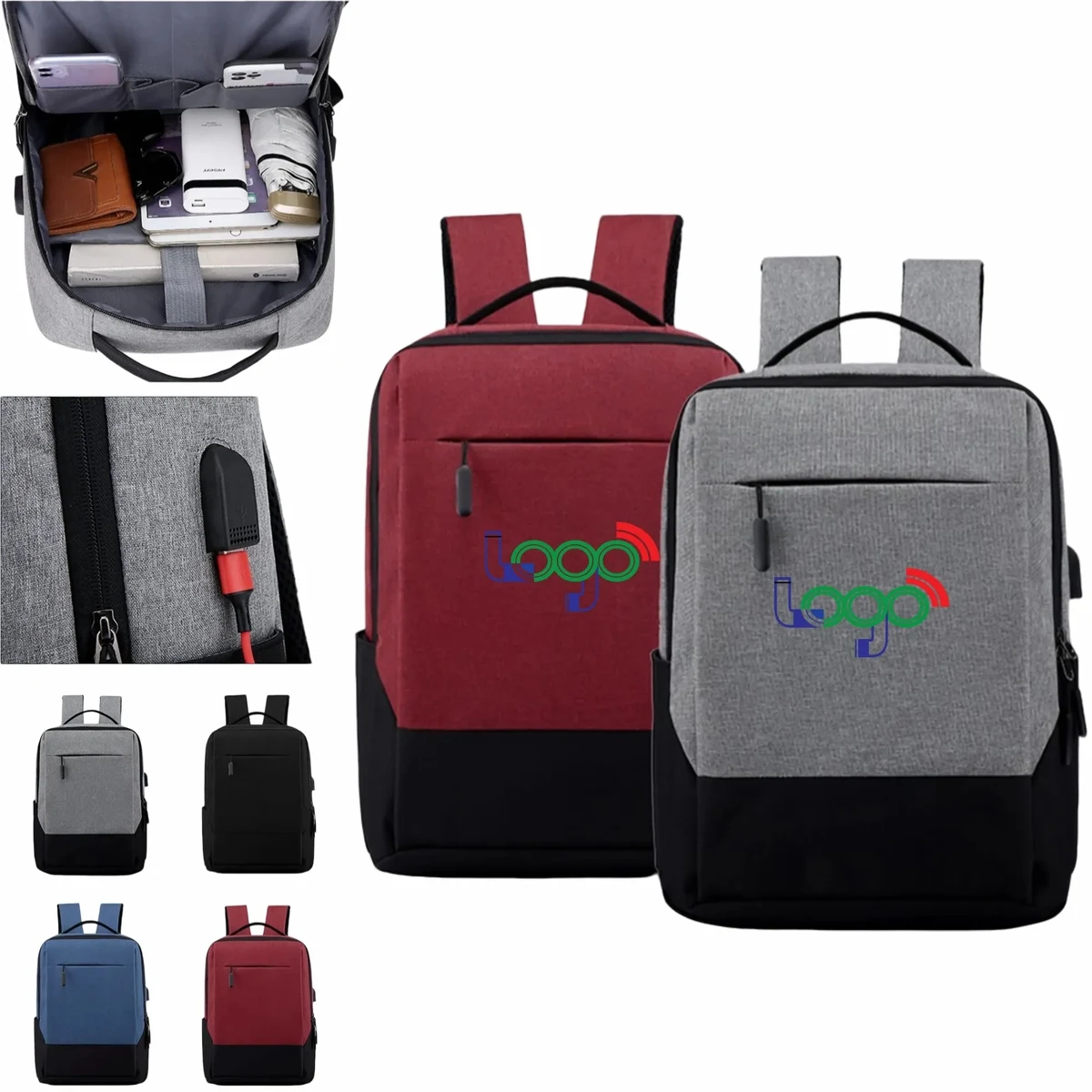 Customizable Outdoor Travel Business Laptop Backpack 1