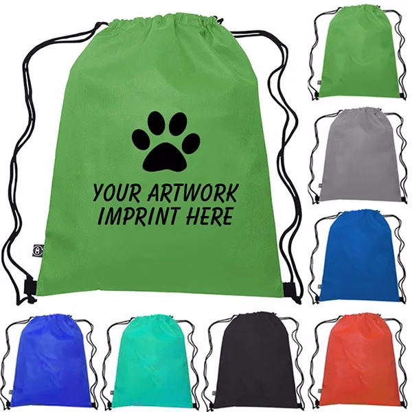 Non-Woven 100% RPET Sports Drawstring Bag
