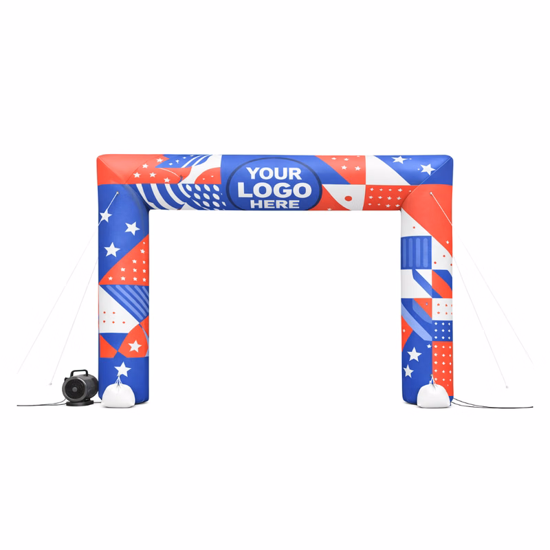 10' Cold Air Arch Square Digital Logo
