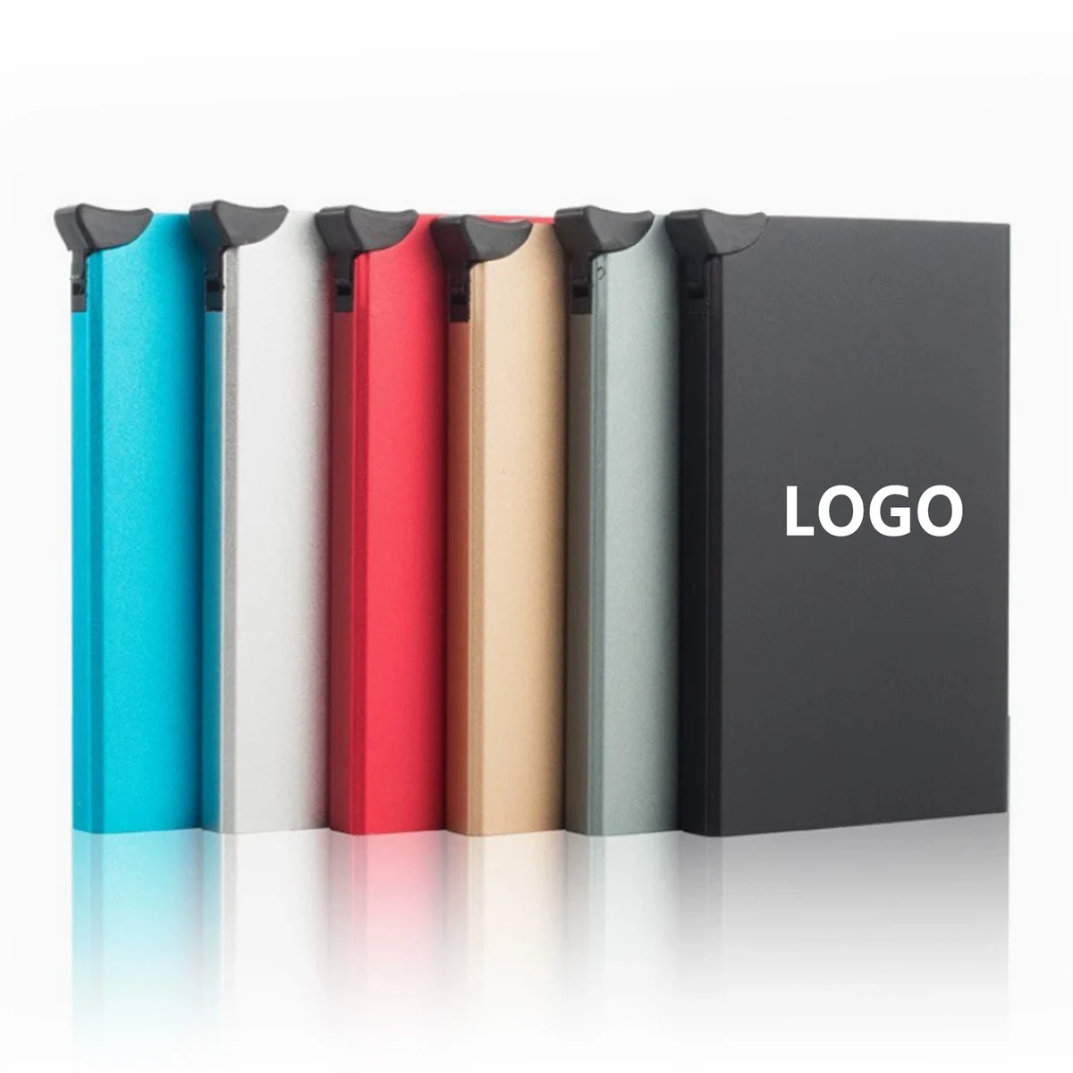 Slim Metal Automatic Pop-Up Card Holder 1