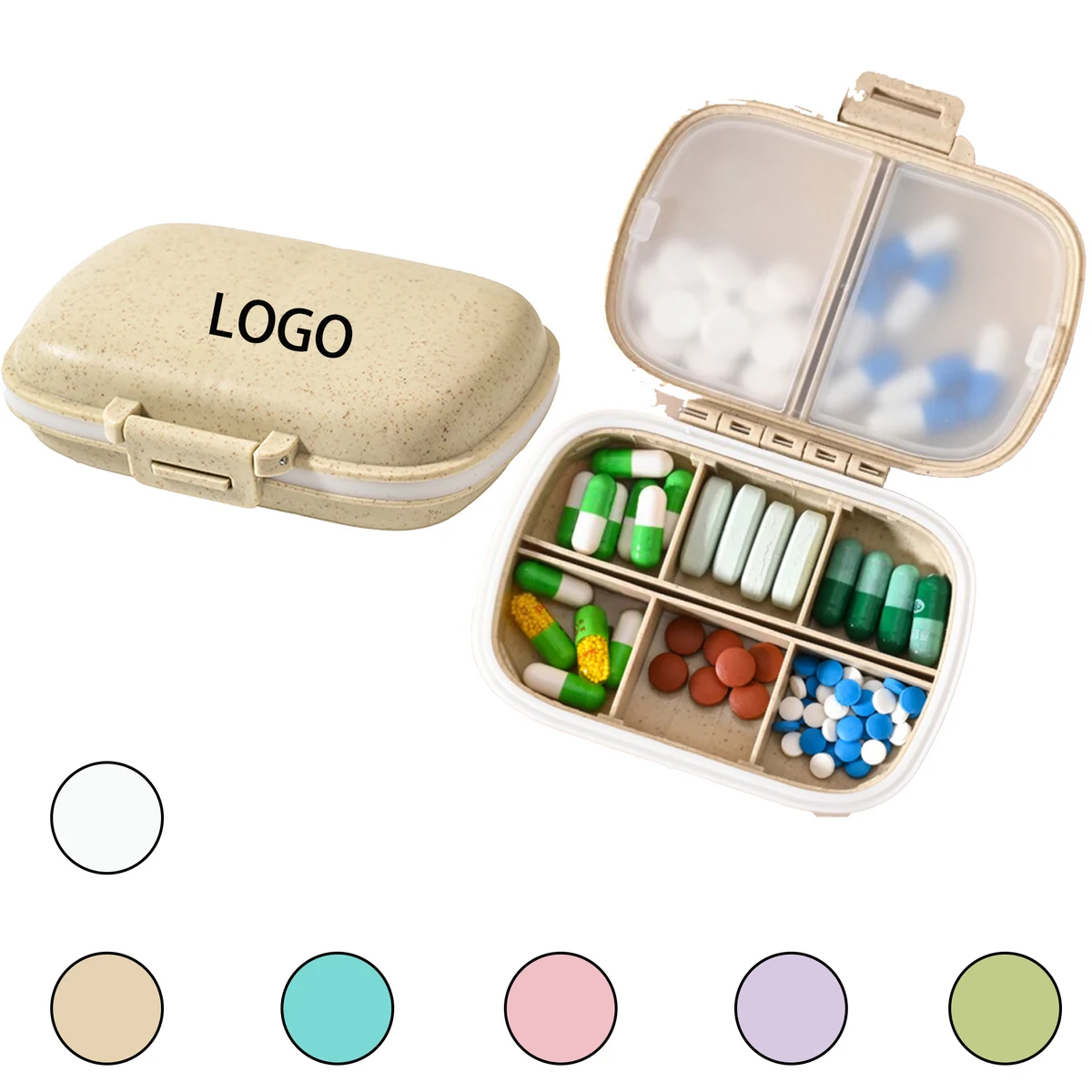 Portable and Compact Pill Organizer 1