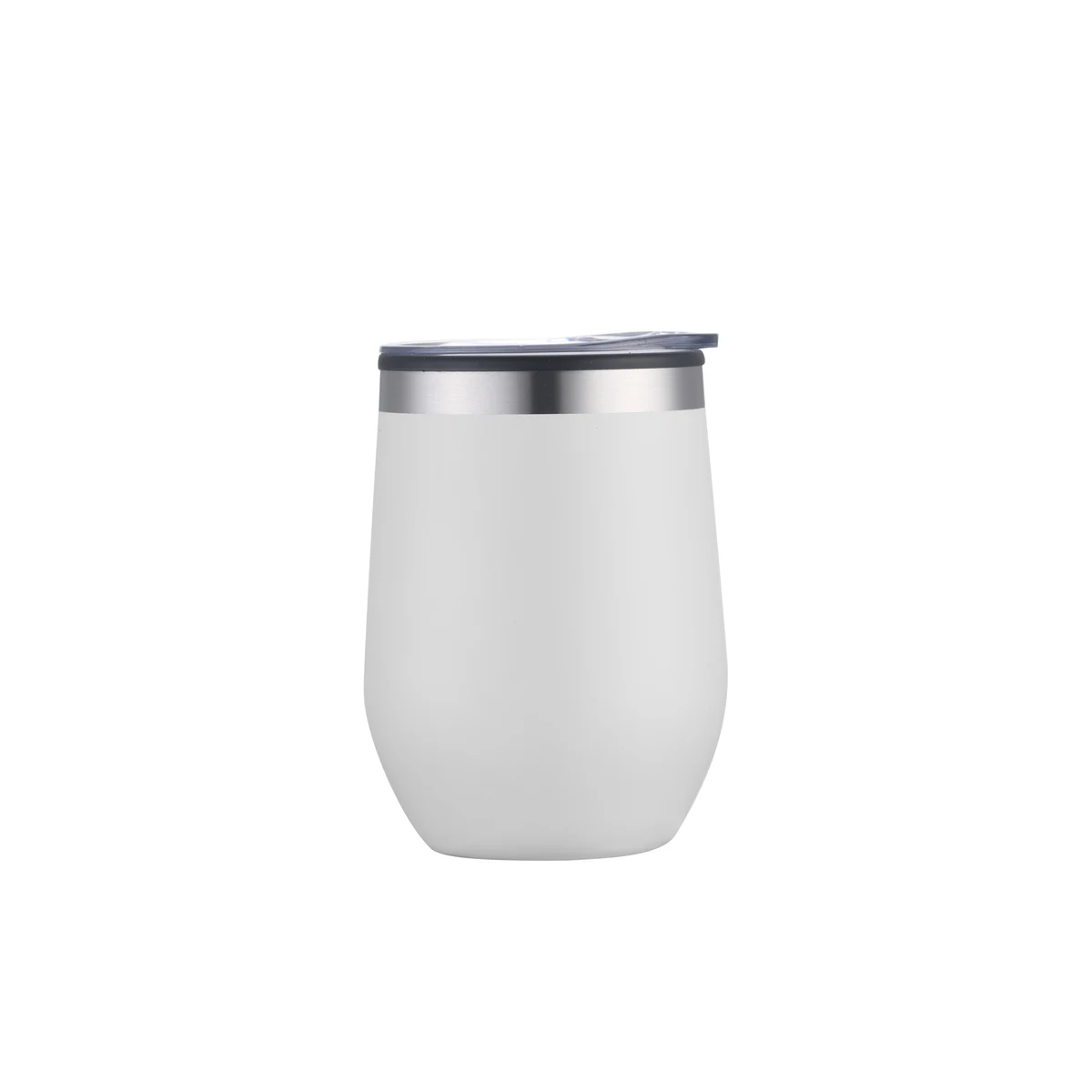12 oz White Double Wall Wine Cup 1