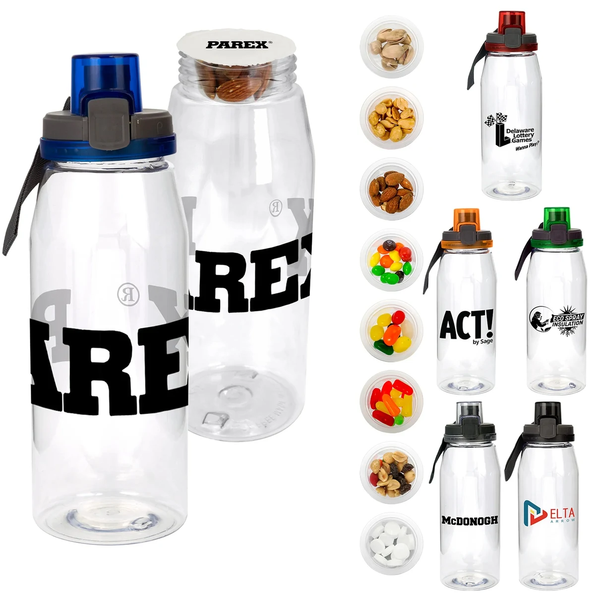 Locking Lid 32 oz. Snack Bottle 1