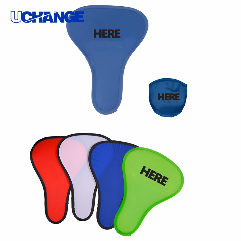 Custom T-Shape Foldable Hand Fan with Pouch