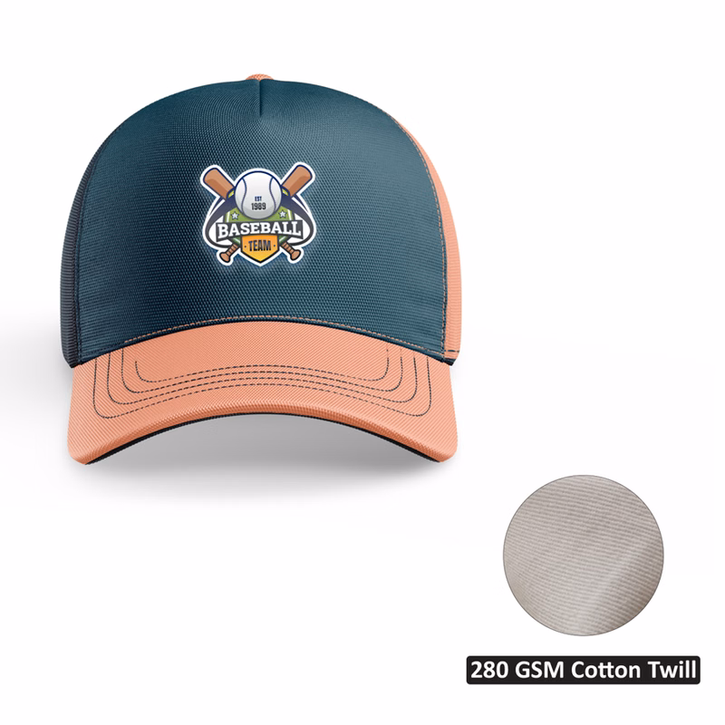 Premium Custom Cotton Twill 5 Panel Cap