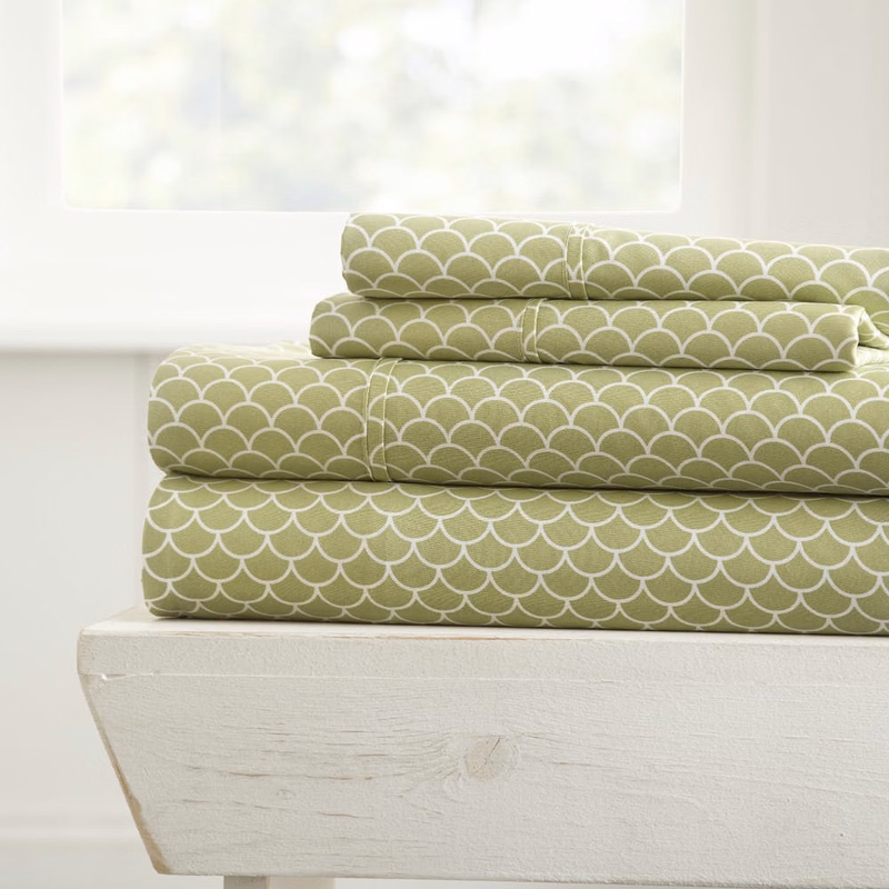 Premium Sheet Sets - Sage Scallop Full 4 Piece