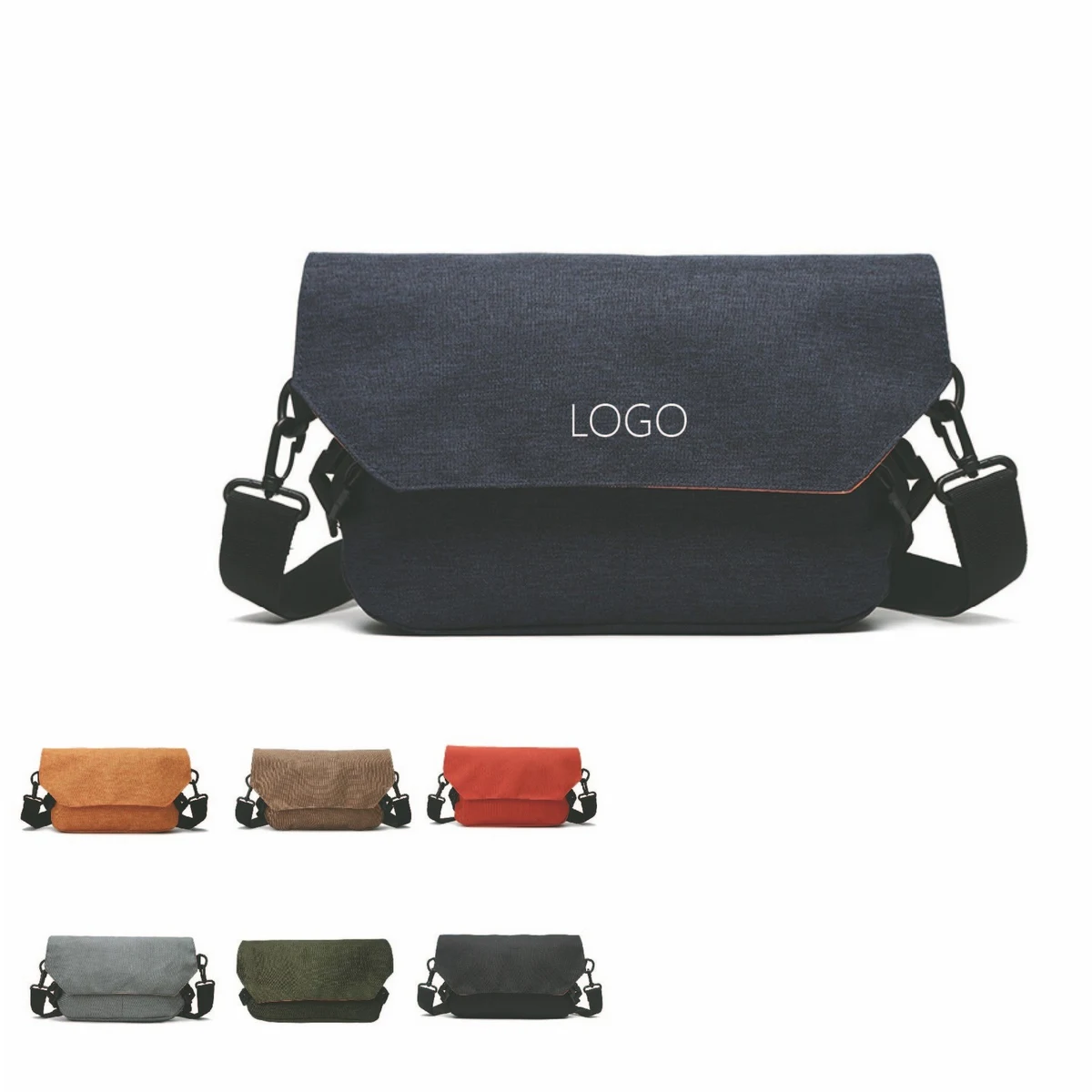 Flip Top Polyester Crossbody Bag 1