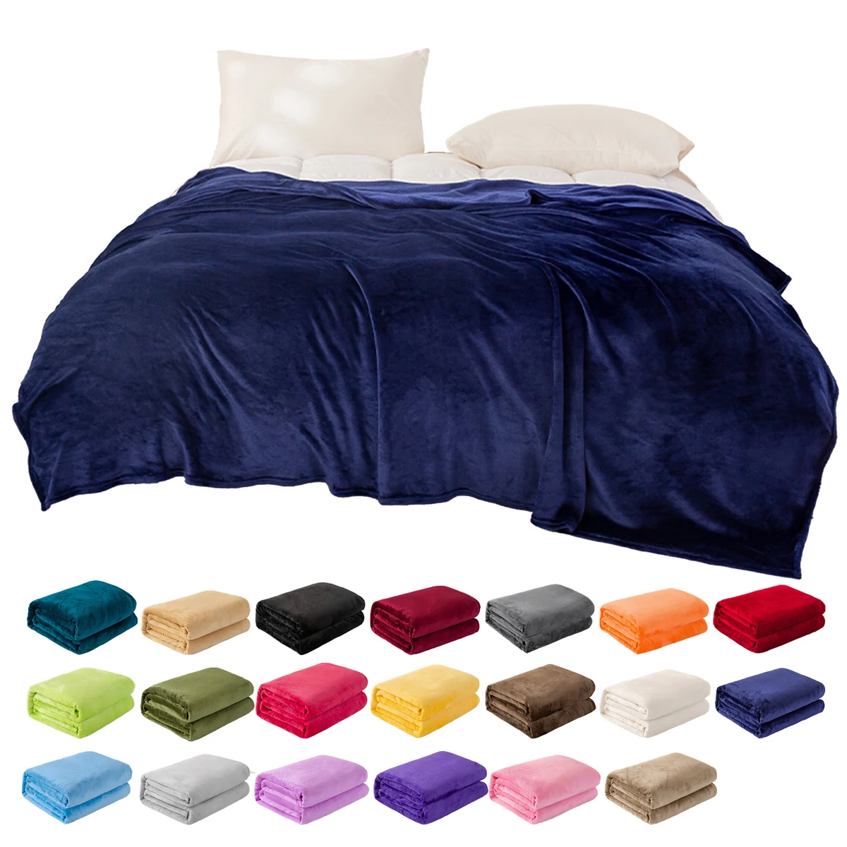 Fleece Throw Blanket for Bed Couch 1