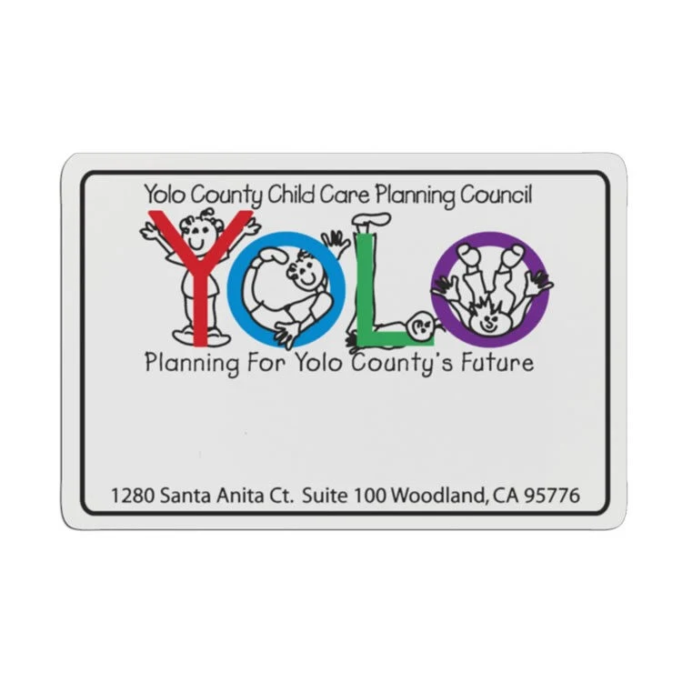 3" x 2" Rentangle Plastic Badge 1