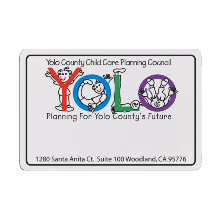 3" x 2" Rentangle Plastic Badge