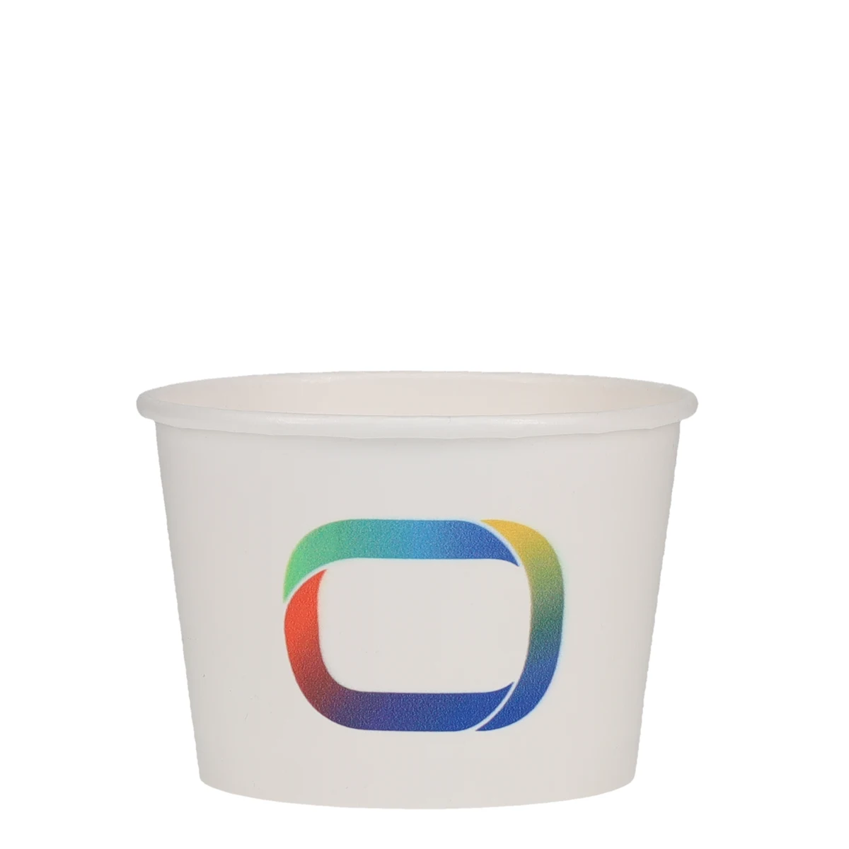 12 oz Food Container Paper White Digital Print 1