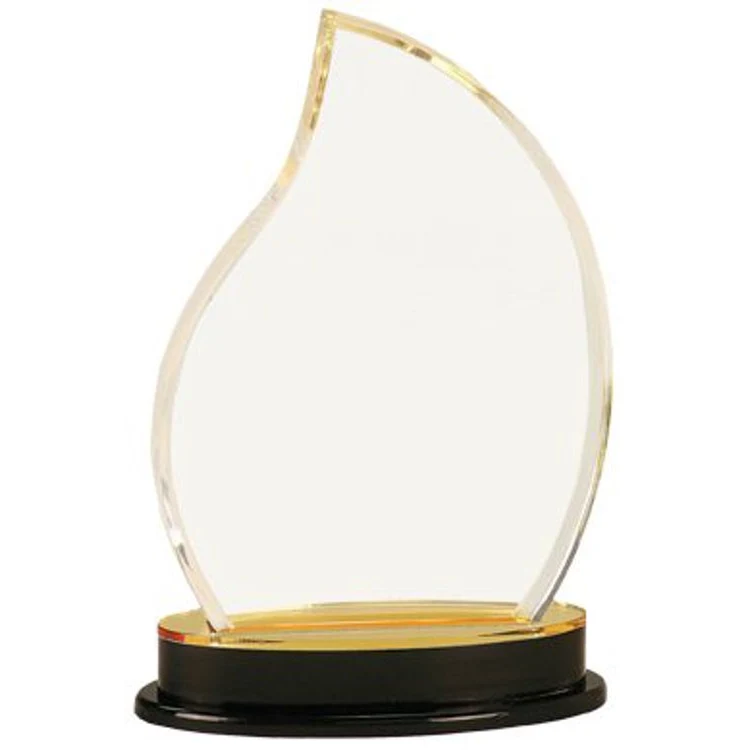 8.25" Gold Flame Impress Acrylic Award 1