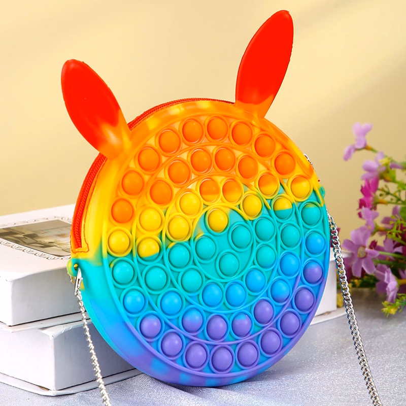 Kid's Fidget Toys Push Bubble Purse