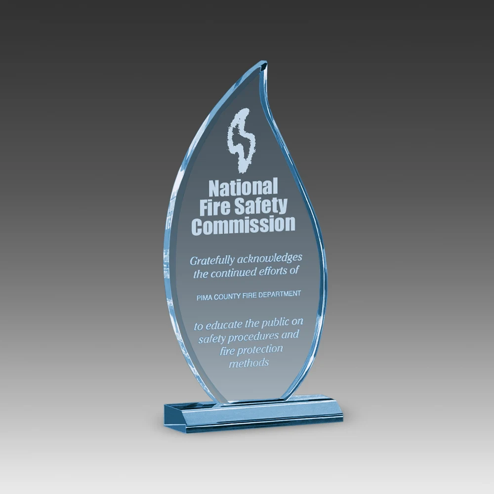 8" Premium Beveled Flame Award 1