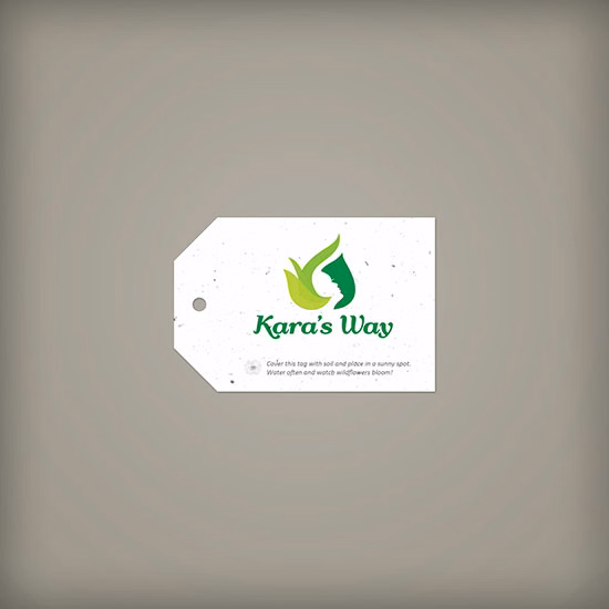 Single-Sided 2 x 3" Seed Paper Tag With Angled Corners
