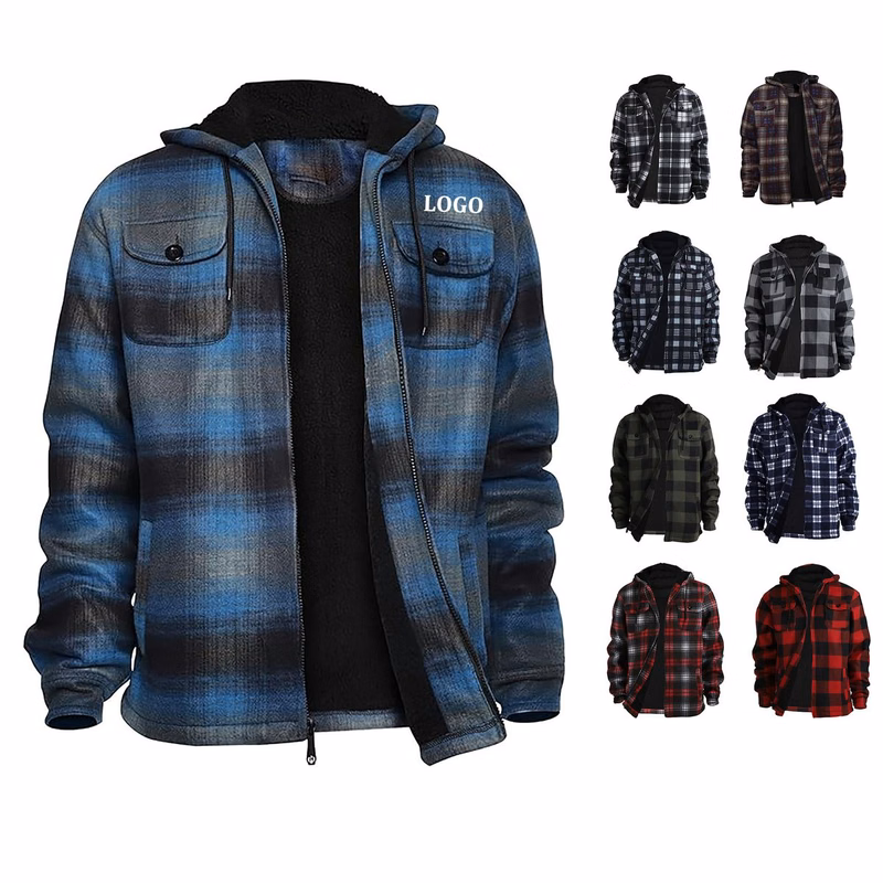 Thick Flannel Plaid Jacket