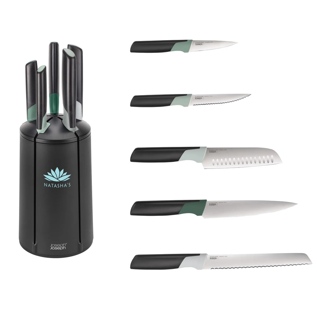Joseph Joseph® Elevate™ Green Knives Carousel Set 1