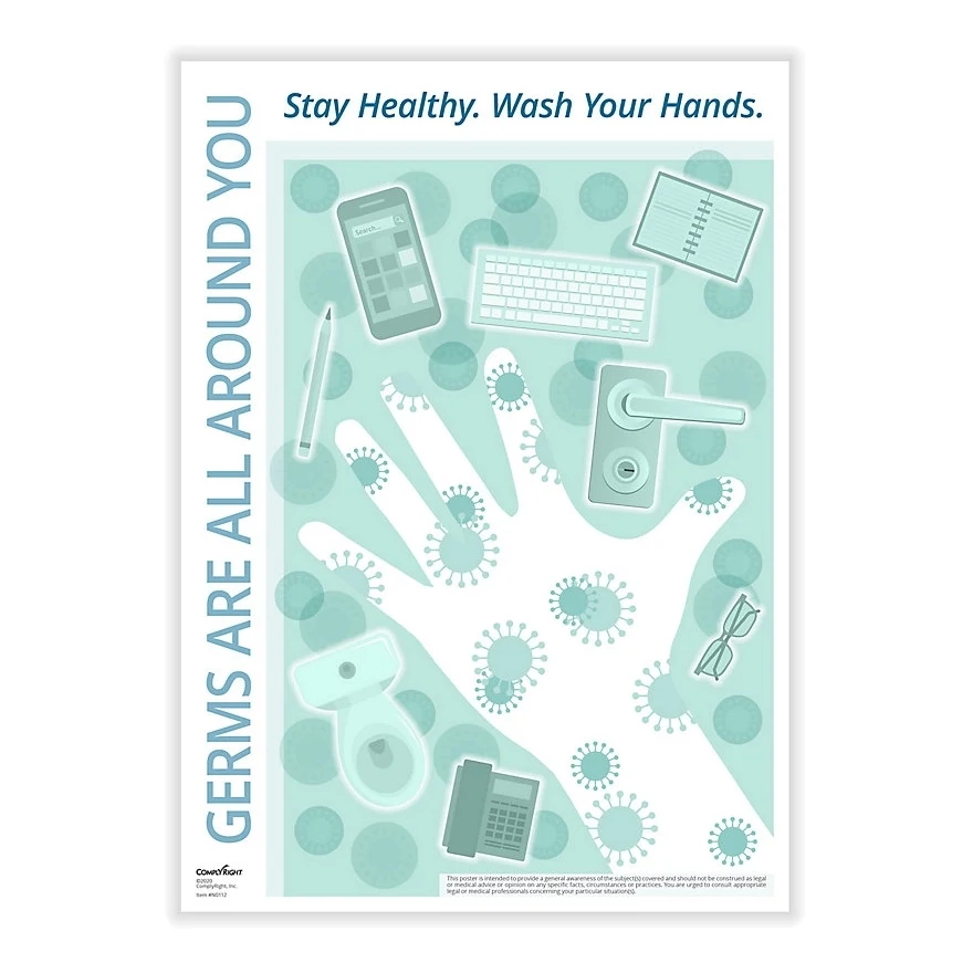 Germs are All Around You Poster 1