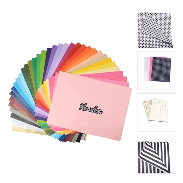 Custom 20 x 30 Silk Tissue Paper with Full Color Logo — Premium Gift Wrapping