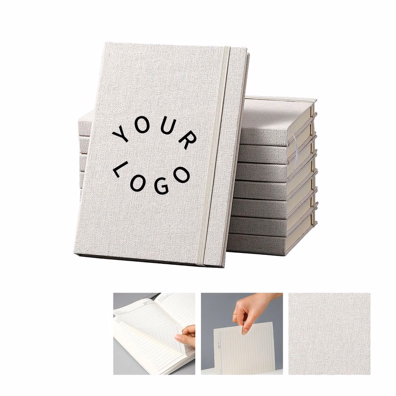 Custom A5 Notebook with Linen Cover for Corporate Gifts
