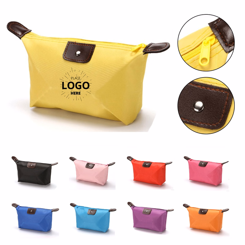 Travel Pouch with Zipper and Strap