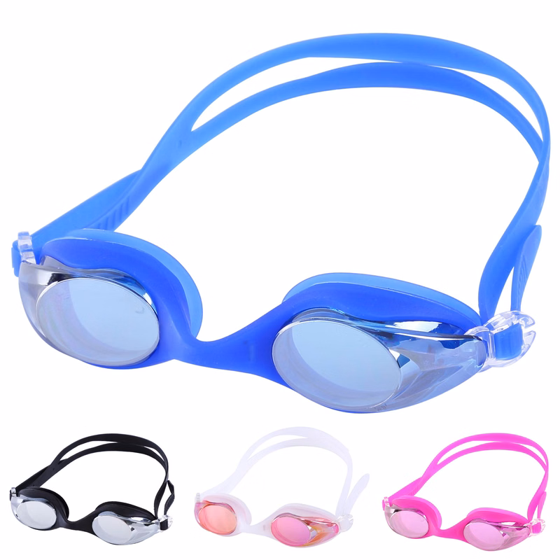 Adult Swim Goggles with Long Lasting Anti-Fog Technology