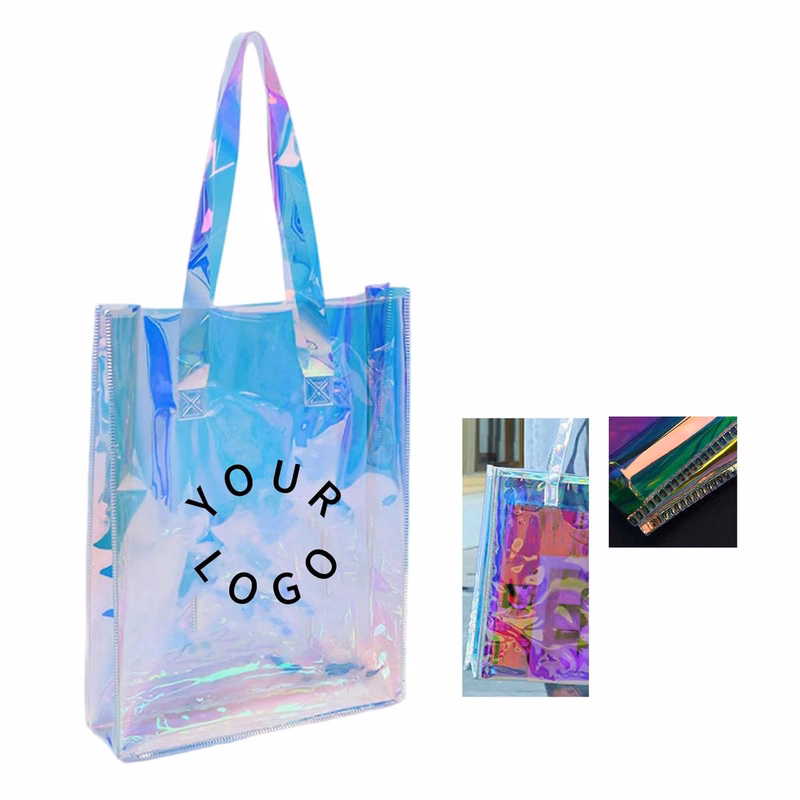 PVC Holographic Tote with Large Capacity and Durable Body