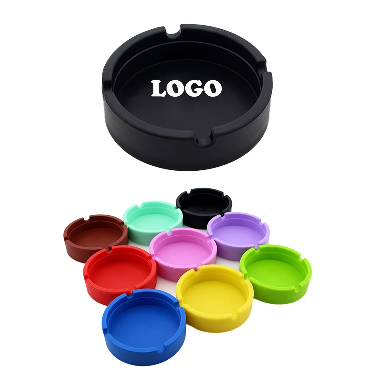 MOQ 50 pcs Premium Silicone Ashtray 1