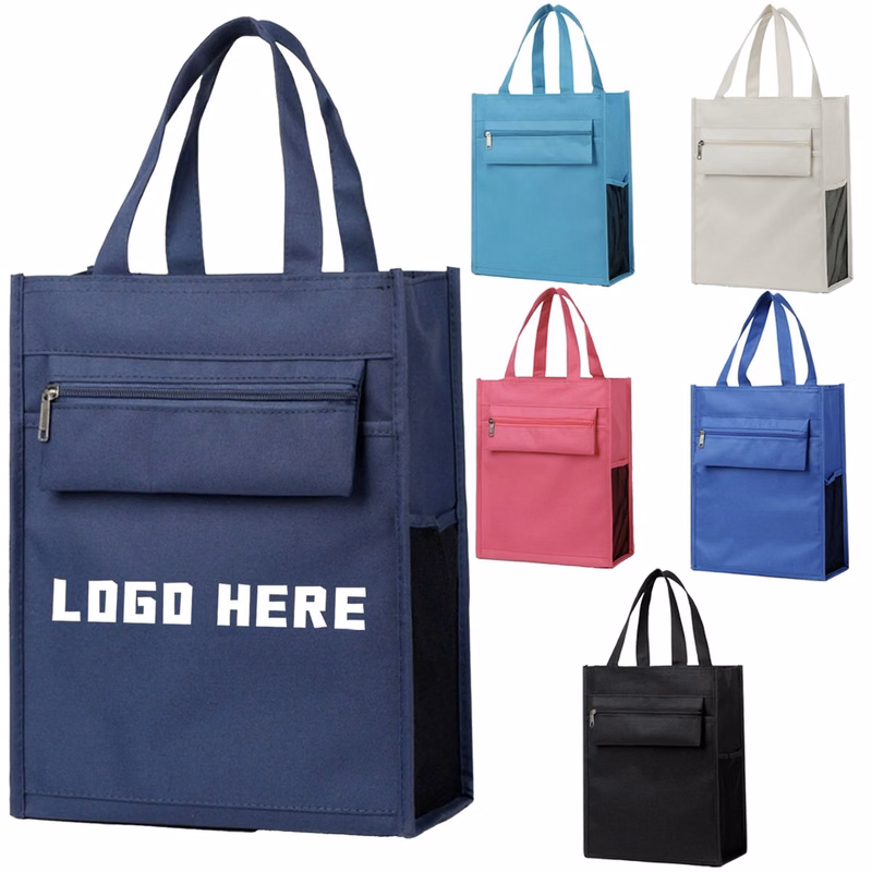 13 Inch Water Repellent Oxford Fabric Tote Bag With Handles