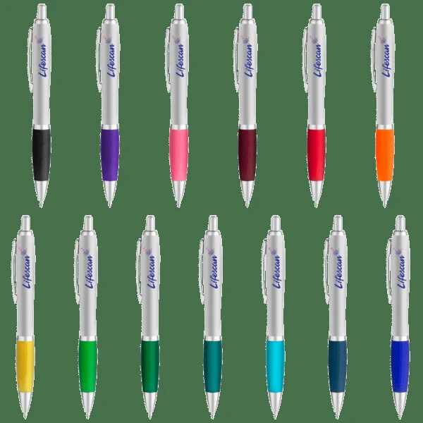 Curvaceous Silver Matte Gel Pen 1