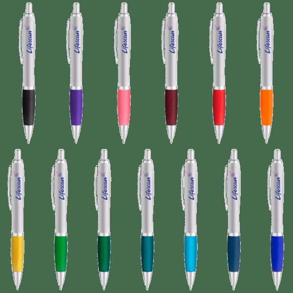 Curvaceous Silver Matte Gel Pen