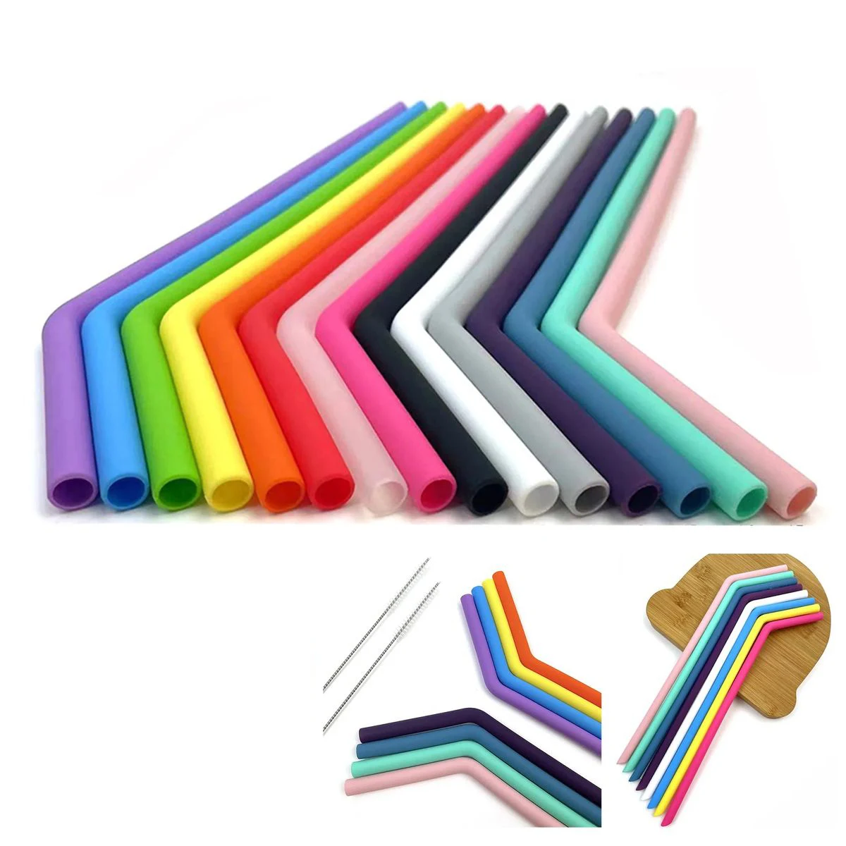 Eco Friendly Silicone Straw for Smoothies and Shakes 1