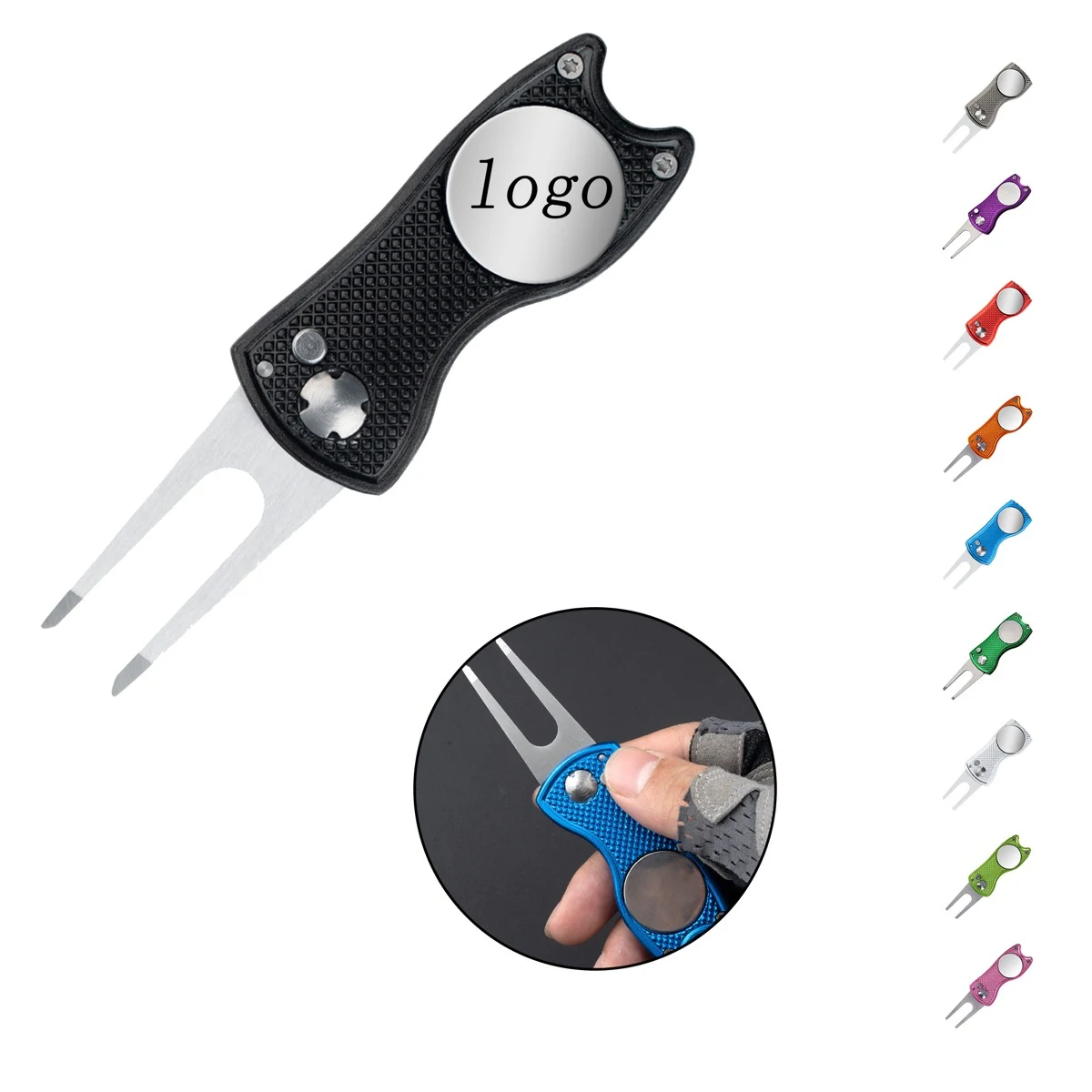 Customizable Stainless Steel Golf Divot Repair Tool 1