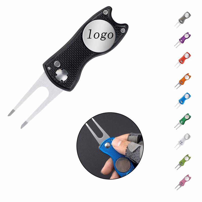 Customizable Stainless Steel Golf Divot Repair Tool