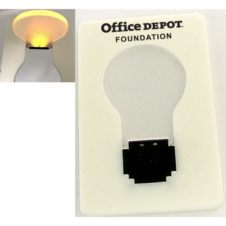 Credit card size LED flashlight 1