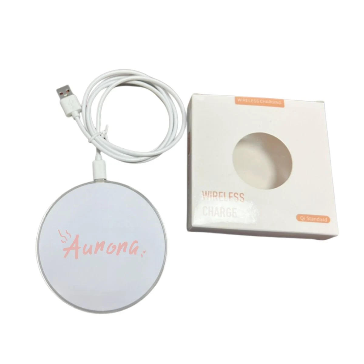 15W Wireless Charging Pad With Type?C USB Cable 1
