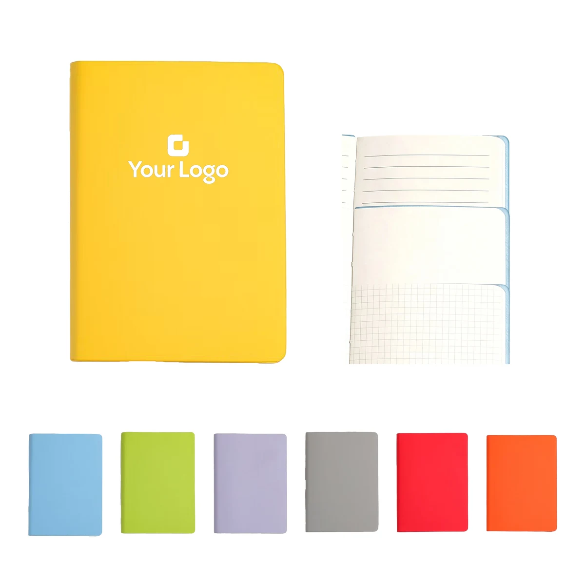 A6 Soft Leather Pocket Notebook with Custom Logo 1