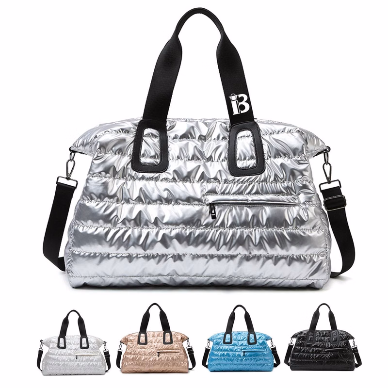 Large Puffer Quilted Tote Bag