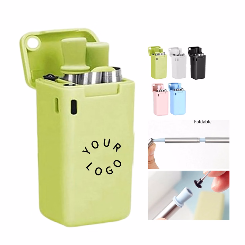 Reusable Metal Straw Set with Case for Eco-Friendly Sipping